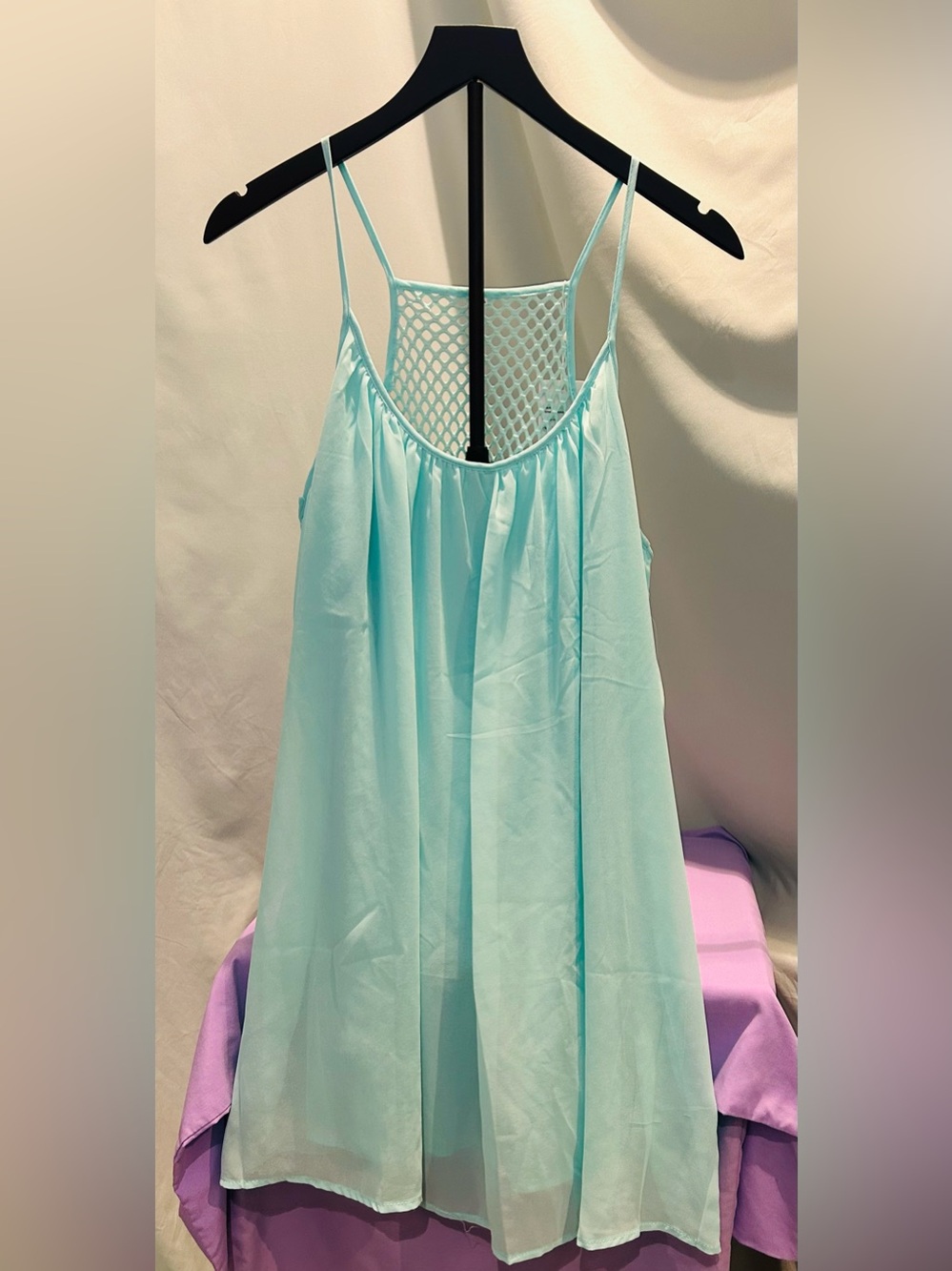 ReachMe Spaghetti Top Seaglass/Aqua XXXL NWT